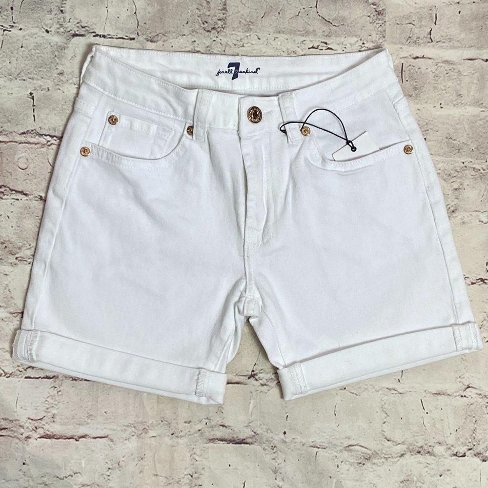 White Bermuda Shorts 7 for all Mankind